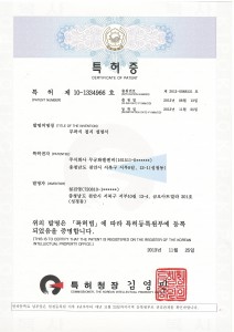 Certificate of Patent #2